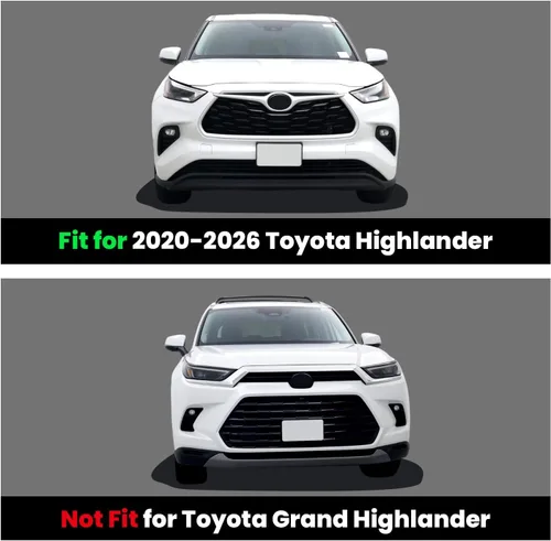 Miniatura 2 de LASFIT Alfombrillas para Toyota Highlander 2020-2025 2026 de 8 asientos (no para híbridos) para todo tipo de clima, revestimiento de suelo de TPE