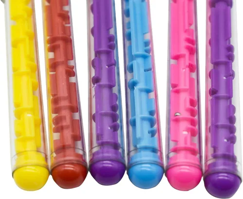 Miniatura 8 de Maydahui 15 bolígrafos creativos con forma de rompecabezas de laberinto, tinta azul para adultos y estudiantes
