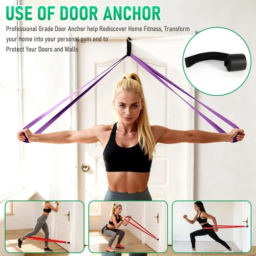 Miniatura 6 de Bandas de resistencia para entrenamiento, juego de bandas de asistencia para dominadas, bandas de entrenamiento de ejercicio para entrenamiento