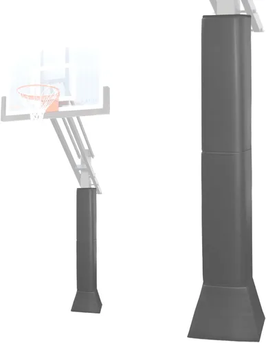 Miniatura 21 de Katop Almohadilla cuadrada para bastón de baloncesto, acolchado de poste protector resistente para poste de 5 x 5 pulgadas, poste y base de 6 x 6