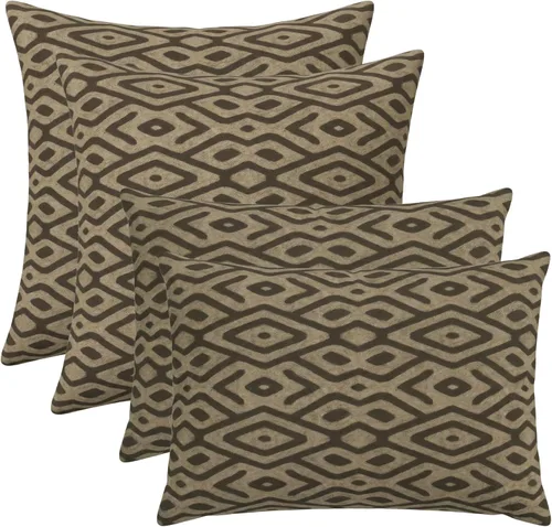 Miniatura 23 de RSH DECOR: Sunbrella Lumbar & Square Pillows Set of 4 20" x 12" & 17" x 17" Water & Fade-Resistant Fabric Outdoor Throw Pillows for Patio