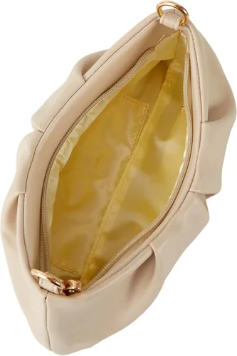 Miniatura 6 de Bolso de noche de piel sintética, bolso de mano fruncido para mujer, con correas de hombro dobles desmontables, bolso cruzado