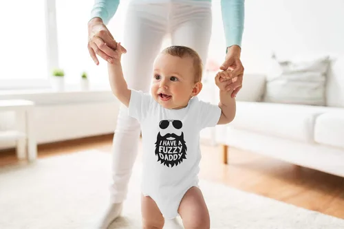 Miniatura 14 de I Have a Fuzzy Daddy - Divertido body esencial para bebé, ropa para niña recién nacida, trajes de bebé niño