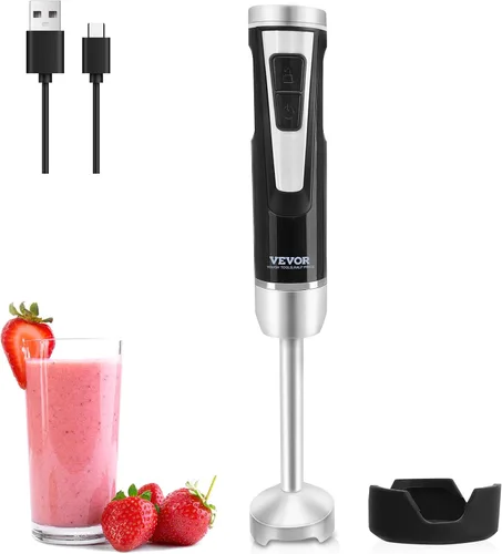 Miniatura 15 de VEVOR Batidora de Inmersión Comercial, 750W 20" Mezcladora de Mano de Servicio Pesado, Mezcladora de Barra de Cocina de Velocidad Variable