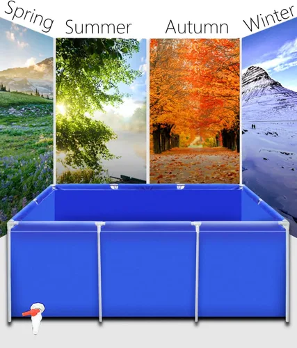 Miniatura 8 de LZMZMQ Albercas para adultos/niños, piscinas rectangulares pequeñas, para natación en interiores y exteriores, piscinas marcadas/piscinas sobre