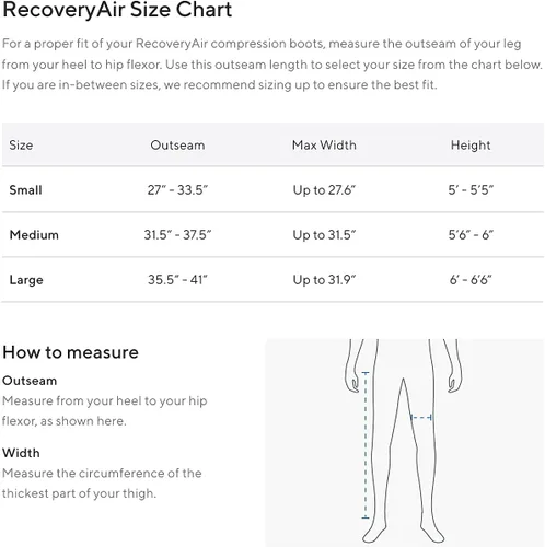 Miniatura 6 de Therabody RecoveryAir Prime - Botas de masaje neumáticas - Compresión avanzada simplificada para todos - Masaje de tejido profundo de los músculos