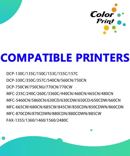 Miniatura 2 de Cartuchos de tinta compatibles LC51 de repuesto para Brother LC 51 LC51 para impresora MFC-665CW MFC-885CW MFC-465CN MFC-5460CN MFC-240C MFC-230C