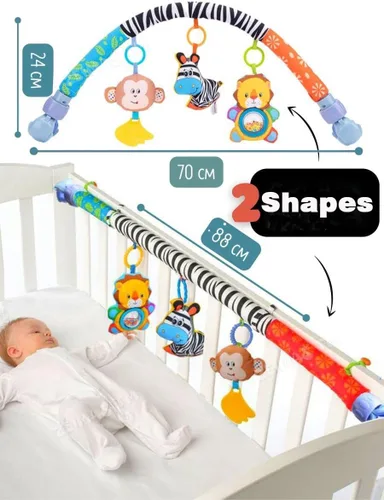 Miniatura 4 de Juguetes de arco para cochecito de bebé Pau1Hami1ton, juguetes para asiento de coche, barra de juguete para balancín/móvil para cuna, juguetes