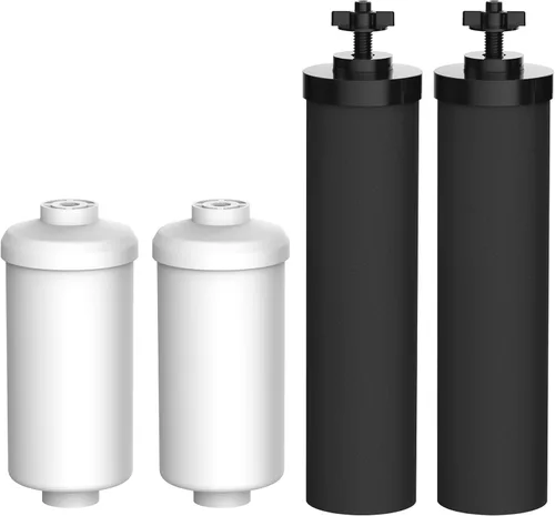 Filterlogic Filtro de agua certificado NSF/ANSI 372, repuesto para filtros negros Berkey® (BB9-2®) y filtros de fluoruro (PF-2®) Paquete combinado