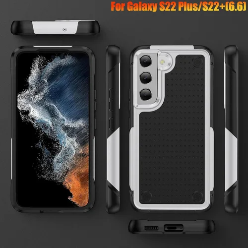 Miniatura 8 de Funda resistente para Samsung Galaxy S22 Plus/S22+ de 6.6 pulgadas, 4 esquinas con bolsas de aire [protección contra caídas de 12 pies], agarre