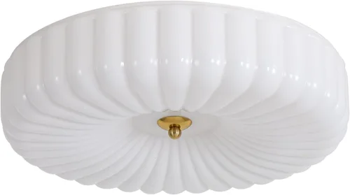 Miniatura 11 de KCO Iluminación Lámpara de Techo Redonda Grande LED de Montaje Empotrado en Superficie Luz de Techo de Montaje Empotrado de Vidrio Acanalado