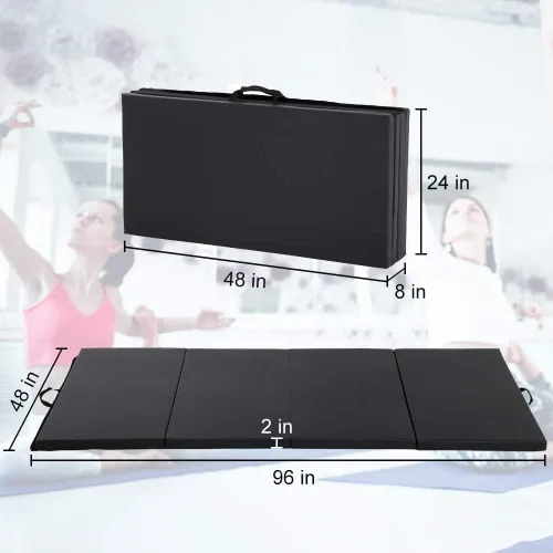 Miniatura 5 de Esterilla de gimnasia para gimnasia, alfombra de gimnasia, esterilla gruesa de yoga, esterilla para ejercicios aeróbicos, entrenamiento de fitness
