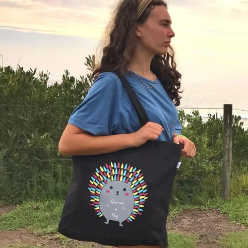 Miniatura 14 de Ecoright Bolsa de lona estética para mujer, bolsa grande con cremallera y bolsillo, bolsa de mano para mujer, para yoga, trabajo, playa