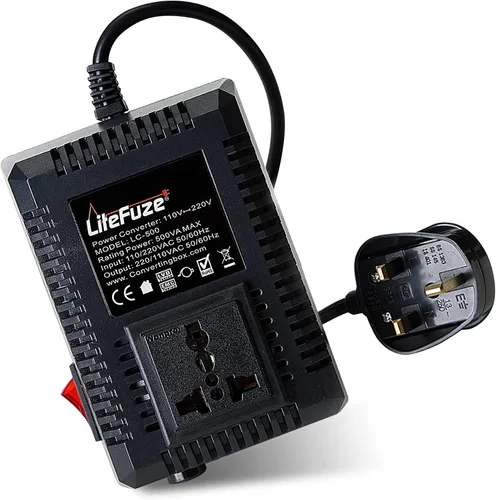 Miniatura 9 de LiteFuze, convertor de voltaje alto/bajo para viaje. cable EU