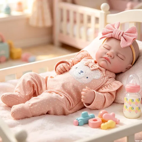 Miniatura 2 de Milidool Muñecas de bebé Reborn, 20 pulgadas, vinilo suave, realista, muñeca de bebé recién nacida, accesorios de muñecas de bebé realistas con caja