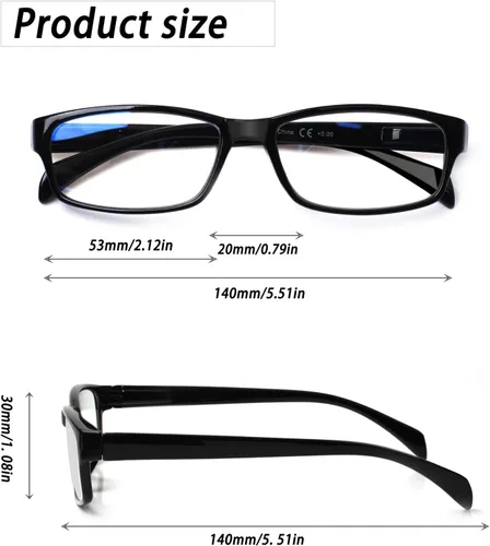 Miniatura 2 de JOSCHOO Gafas de lectura para computadora para mujeres y hombres, paquete de 6 lectores de bisagra de resorte con bloqueo de luz azul Mezcla