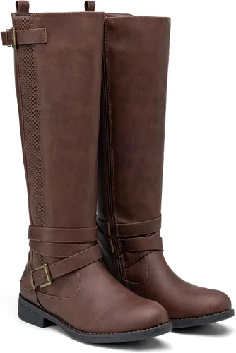 Miniatura 7 de Vepose Botas altas hasta la rodilla para mujer 952 Stretch Riding Retro Fashion