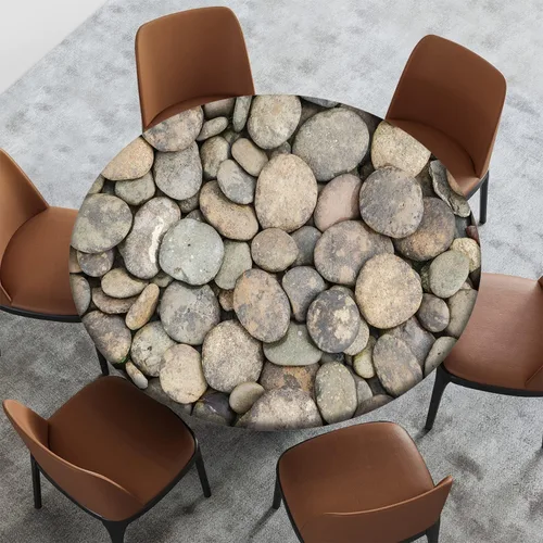Miniatura 18 de Mantel con patrón de playa, borde elástico, impermeable, lavable, para uso en interiores y exteriores, patio, turquesa aguamarina, para mesas