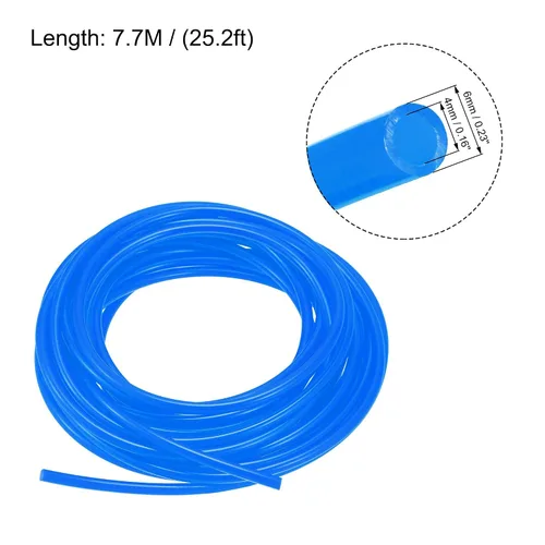 Miniatura 2 de uxcell Tubo neumático, manguera de tubo de compresor de aire, manguera de línea de aire de PU, 0.157 in de diámetro interior x 0.236 in de diámetro