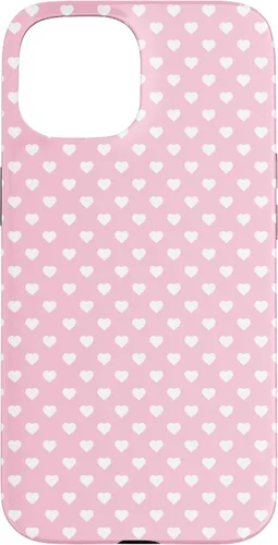 Miniatura 6 de Funda para iPhone 11 Pro Max con diseño de corazones, color rosa claro, blanco y rosa claro para mujeres y niñas