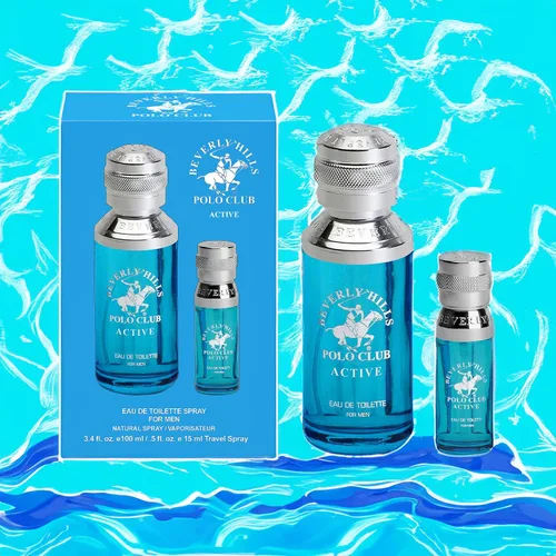 Miniatura 6 de Beverly Hills Polo Club Colonia activa para hombre – Eau de Toilette Bonus Pack – Tamaño de viaje de 3.4 oz y 0.5 oz – Fragancia fresca de larga