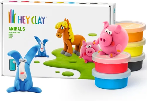 Miniatura 19 de HEY CLAY Colorido modelado de arcilla seca al aire para niños 6 latas con divertidas instrucciones interactivas aplicación - Actividades para niños