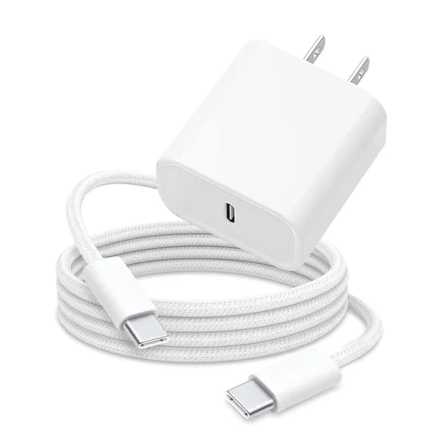 Adaptador de cargador rápido de 3 pies y 20 W para AirPods 4 Gen 4 generación, AirPods Pro 3 2025/Pro 2 2nd, Air Pods Max 2024, iPhone 17 16e 16 15,