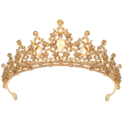 Miniatura 14 de SuPoo Tiaras de Corona de Plata para Mujeres, Tiaras de Cumpleaños, Coronas de Cristal para Mujeres, Tiara de Reina, Diadema de Rhinestone