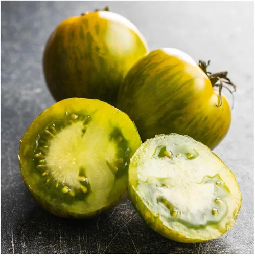Miniatura 3 de everwilde explotaciones – Verde Zebra Heirloom semillas de tomate – Oro Vault