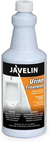 Javelin Tratamiento de drenaje de orina – Sal de orina de fuerza industrial y removedor de escamas – Desobstruye y restaura los drenajes urinarios –