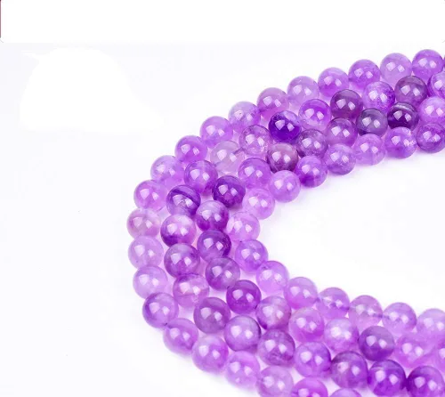 Miniatura 49 de 6mm Cuentas Redondas de Granate para Hacer Joyería DIY, Poder Curativo de Cristal, Piedras Preciosas Sueltas para Hacer Pulseras y Collares, Hilo