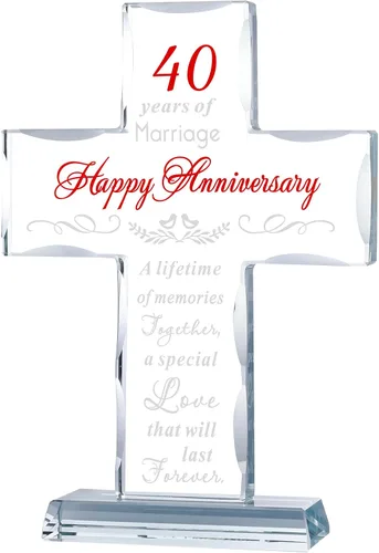 Miniatura 22 de YWHL 50 aniversario de boda, regalos de cruz religiosa para mujeres y hombres, regalo romántico de 50 años para él y ella, recuerdo de cruz
