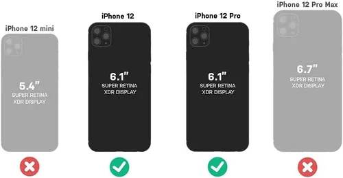 Miniatura 2 de OtterBox Serie Commuter - Funda para iPhone 12 y iPhone 12 PRO (SÓLO) Empaque No Comercial - (Negro)