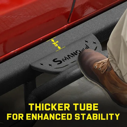 Miniatura 4 de SMANOW Estribos compatibles con Dodge Ram 1500 Quad Cab 2019-2026 (excepto Ram 2500 3500/1500 Classic), barras de escalón laterales fabricadas