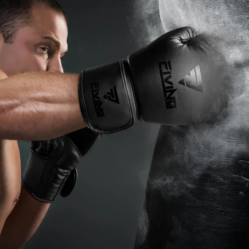 Miniatura 6 de Guantes de boxeo para hombres y mujeres, entrenamiento profesional, piel sintética, MMA Kickboxing, guantes de saco de boxeo pesado para adultos