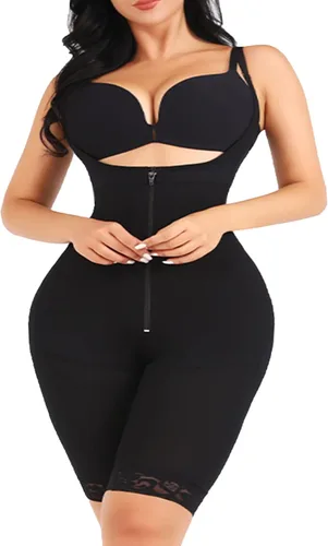 Miniatura 3 de Fajas moldeadoras de cuerpo completo para mujer, con control de abdomen, fajas colombianas para mujer, moldeador de cuerpo medio muslo, etapa 1 2