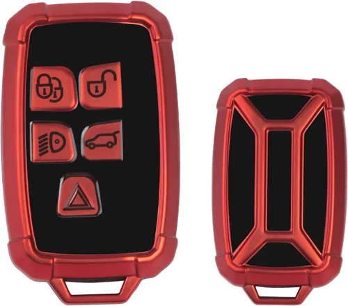 Miniatura 9 de x xotic tech Funda para llavero compatible con Range Rover Evoque Discovery LR4 Land Rover Sport o Jaguar XF XJ F-PACE F-Type 5 botones, protección