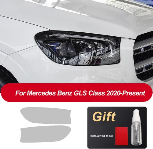 Miniatura 3 de JCAKES Car Headlight Protective Film Front Light Transparent TPU Sticker ，for Mercedes Benz GLS GLB G GLK V Class 2013-Present
