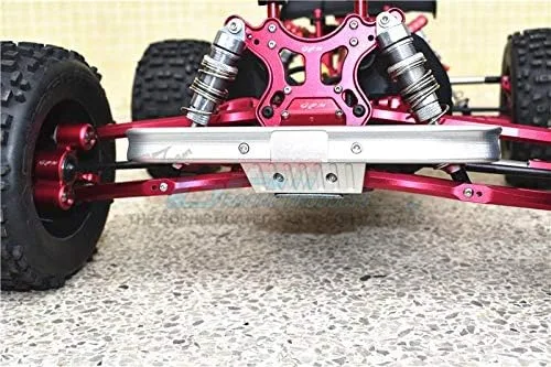Miniatura 4 de GPM Para Arrma Outcast 6S BLX/NOTORIOUS 6S BLX Piezas de actualización de aluminio parachoques delantero - 1 juego de plata
