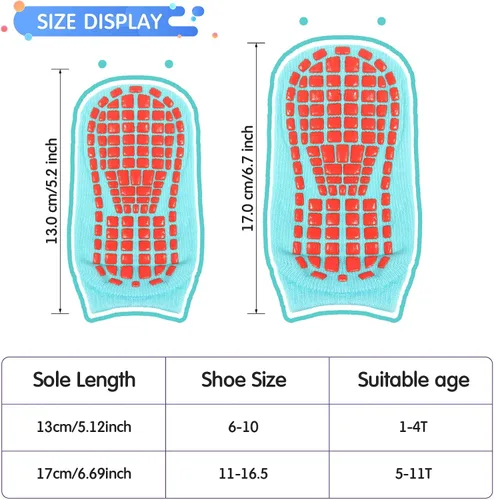 Miniatura 4 de 12 pares de calcetines antideslizantes para niños y niñas como se muestra en las fotos