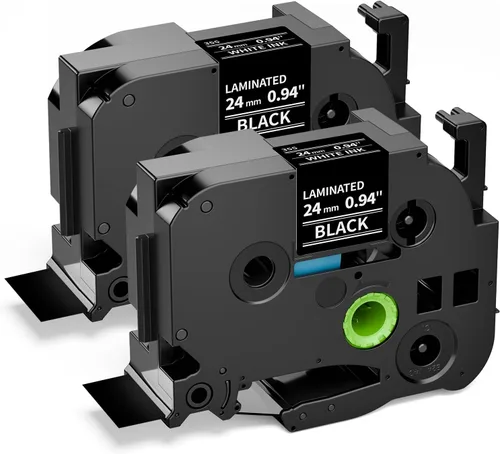 Miniatura 15 de Label KINGDOM Etiqueta compatible con Brother TZe-141 Cinta para etiquetadora negra sobre transparente para cubos PT1800 PTE300 PTD400AD, 0.709 in