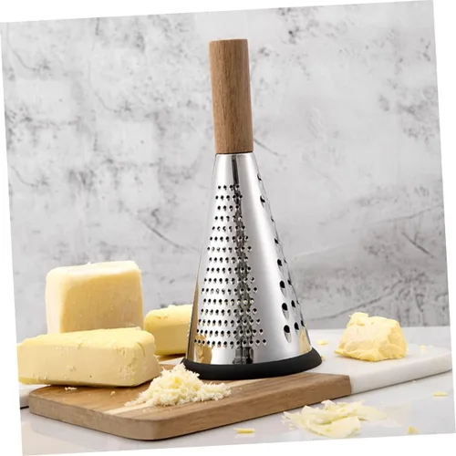 Miniatura 5 de Rallador manual de queso y verduras de acero inoxidable con mango ergonómico para rallar queso, frutas y verduras, herramienta de cocina del hogar