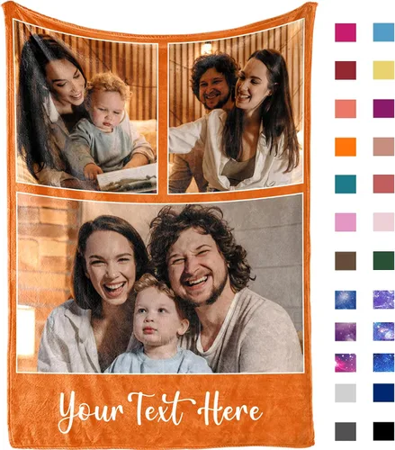Miniatura 14 de Yofair Manta para el Día de la Madre, regalos para mamá, manta personalizada con imagen, manta personalizada para el Día de la Madre, regalos de 8