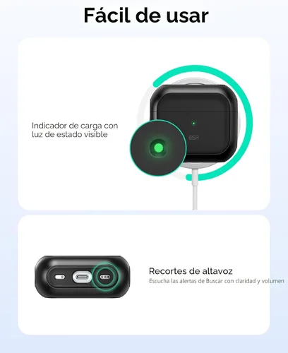 Miniatura 9 de ESR Funda para AirPods 4, Compatible con Funda de AirPods de 4ª Generación (2024) (USB-C), Compatible con MagSafe, Cubierta de Protección contra