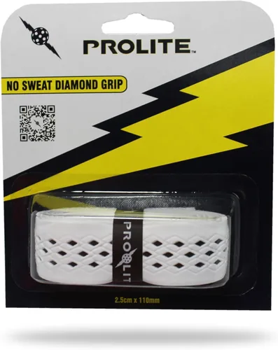 Miniatura 16 de Agarre de diamante sin sudor para palas de pickleball, tenis, raquetball Blanco con base negra