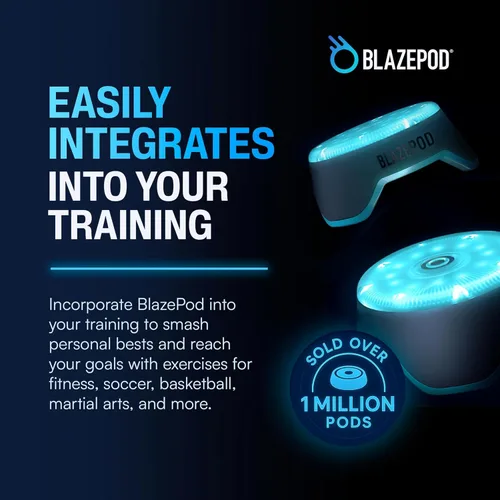 Miniatura 2 de BlazePod Reaction Training - Cápsulas inteligentes para ejercicios de velocidad, agilidad y cognitivos, paquete de iniciación, acceso a la BlazePod