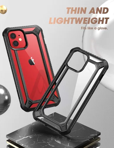 Miniatura 4 de SupCase Unicorn Beetle EXO Series Funda para iPhone 12 / iPhone 12 Pro (versión 2020) 6.1 pulgadas, funda protectora híbrida transparente premium