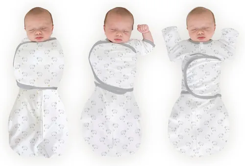 Miniatura 26 de SwaddleDesigns Saco Envolvente Omni de 6 Vías con Brazos Arriba para Recién Nacido, Más Opciones para Calmar el Reflejo de Sobresalto, Mejora