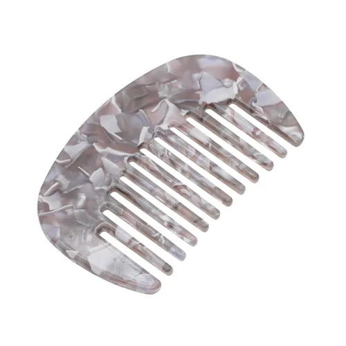 Miniatura 9 de VOCOSTE Peine para el cabello de dientes anchos, peine antiestático de tamaño de bolsillo para cabello grueso, rizado, cuidado del cabello, peine