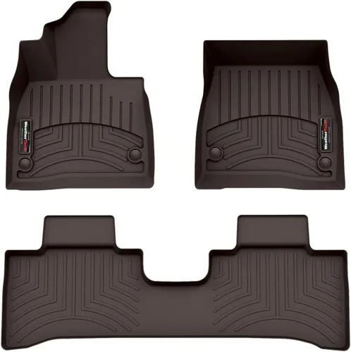 Miniatura 12 de WeatherTech Revestimientos de suelo de ajuste personalizado para Mercedes AMG EQE SUV, EQE SUV, 1ª y 2ª fila (441773-1-4), negro